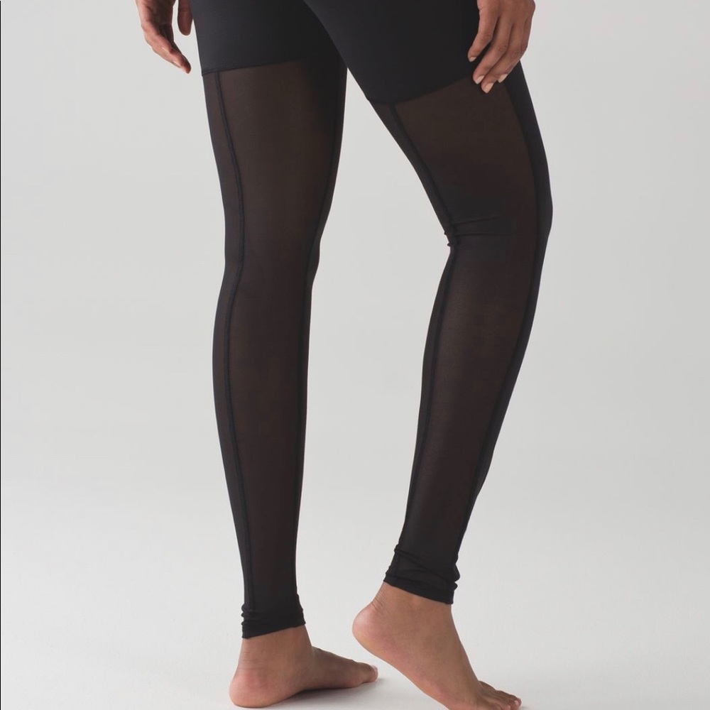 Lululemon size 4 mesh back leggings pants